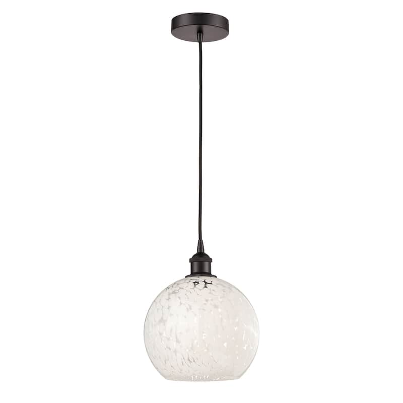 Innovations Lighting 616-1P 12 10 White Mouchette Pendant White