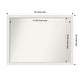 preview thumbnail 14 of 190, Wall Mirror Choose Your Custom Size - Extra Large, Blanco White Wood Outer Size: 44 x 33 in