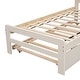 preview thumbnail 5 of 23, Twin Size Platform Bed w/Trundle & Headboard, Twin Bed Frame for Kids