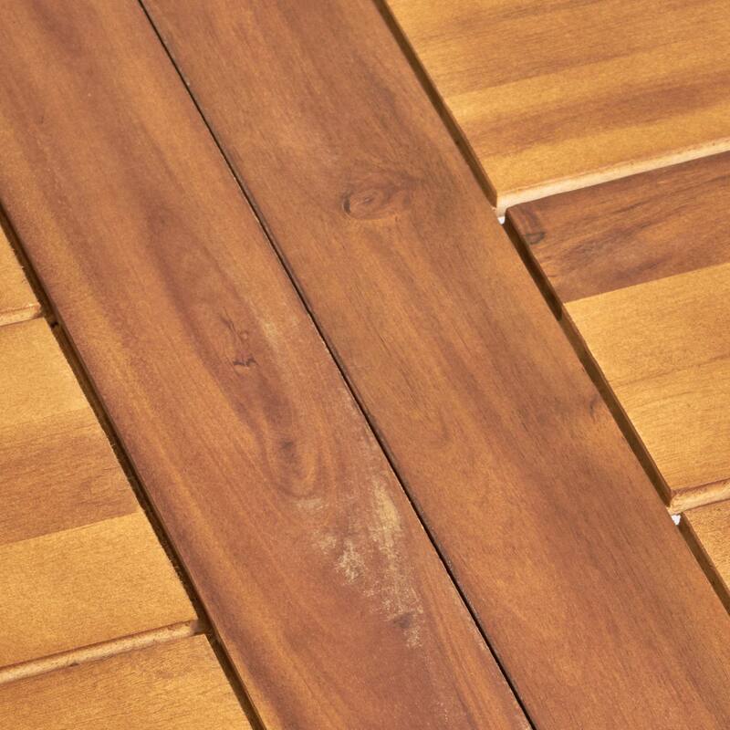 Christopher Knight Home - Della Modern Coastal Outdoor & Indoor Acacia Wood and Rope Dining Set with Cushions & Flat Rope