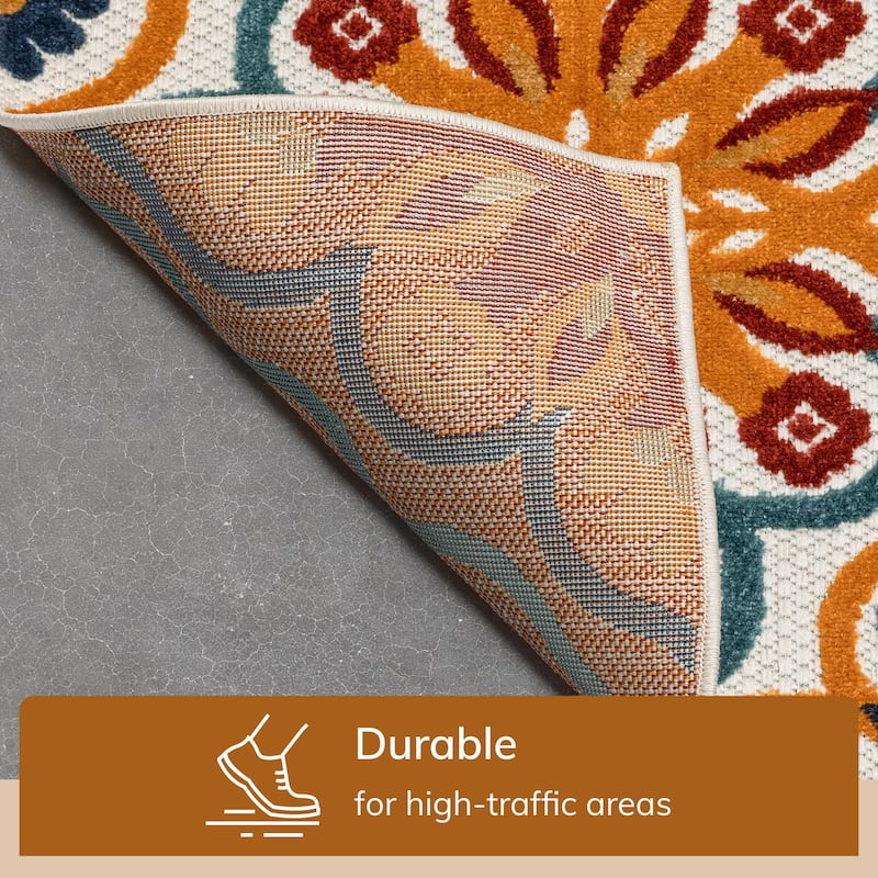 Well Woven Dorado Devotion Modern Indoor Outdoor Geometric Area Rug