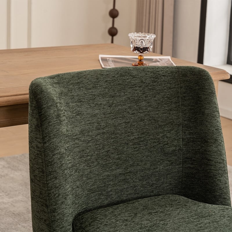 Modern Upholstered Accent Chair with Back for Dining Room, Living Room, Bedroom