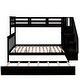 preview thumbnail 13 of 46, Space-Efficient Multifunctional Twin-Over-Full Bunk Bed with Twin size Trundle,Storage
