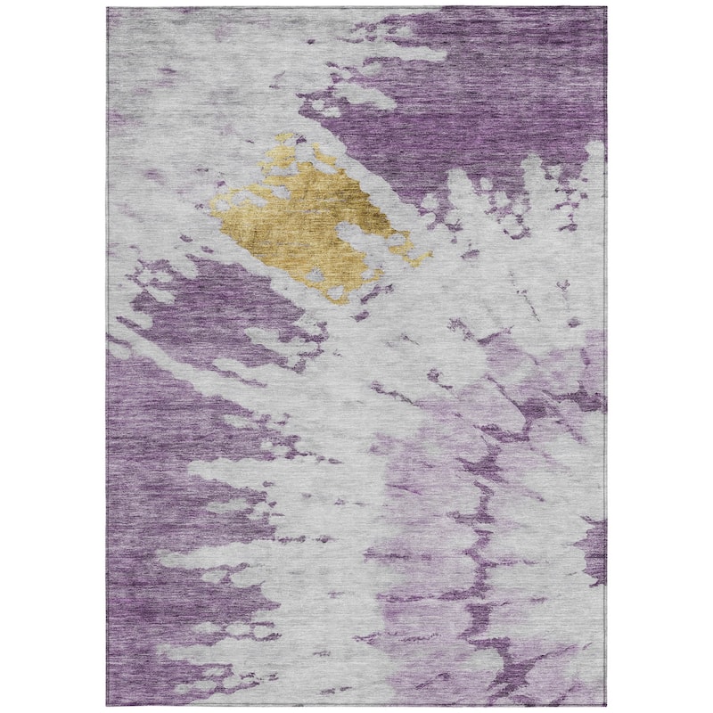 HomeRoots Abstract Transitional Rectangle Outdoor Rug