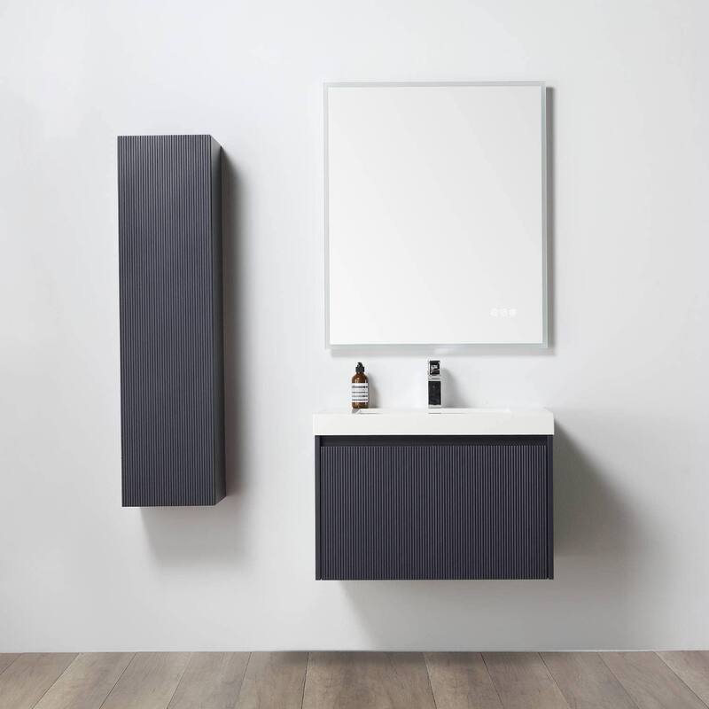 Blossom Positano 30" Floating Vanity with Sink & Side Cabinet