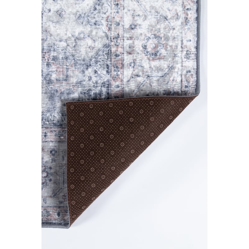 Momeni Karachi Polyester Traditional Medallion Area Rug