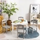 preview thumbnail 2 of 8, Costway Kids 5 Piece Table & Chair Set Wooden Children Activity - See Details