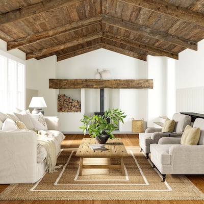 Elemore Geometric Jute Area Rug