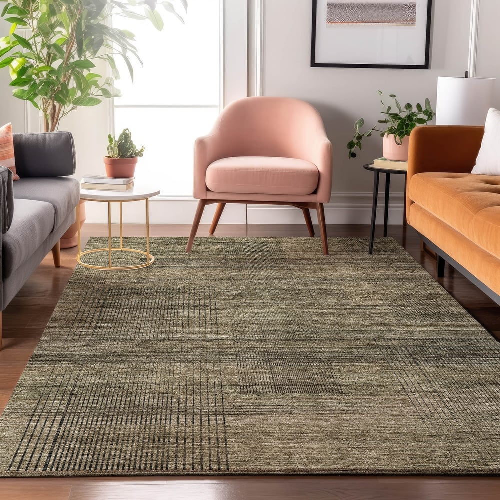 Premium Washable Super Soft Solid Hatches Mayfield Rug