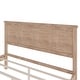 preview thumbnail 5 of 21, Rustic Wood Platform Bed with Headboard Footboard and Support Slats