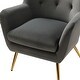 preview thumbnail 109 of 136, Lara Tufted Wingback Accent Chair