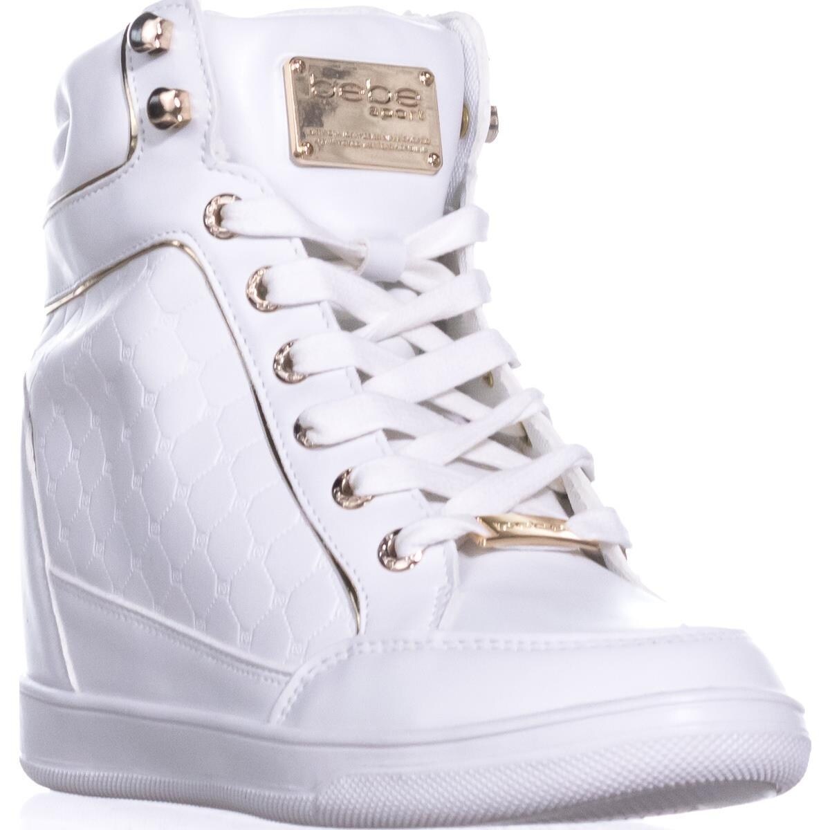 bebe high top sneakers