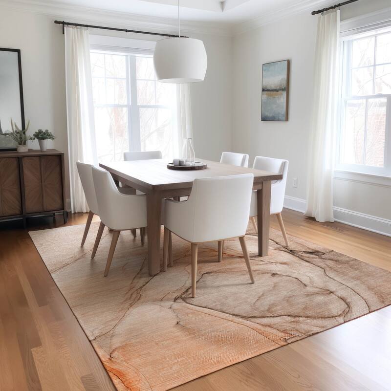 Allora Unique Abstract Weather Resistant Classic Meets Modern Outdoor Rug