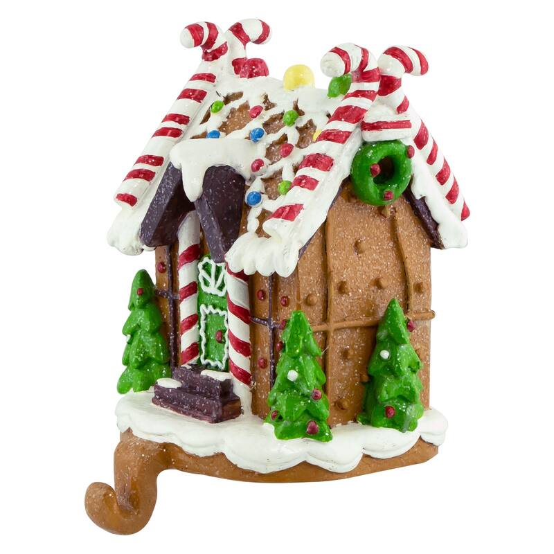 6" Gingerbread House Christmas Stocking Holder
