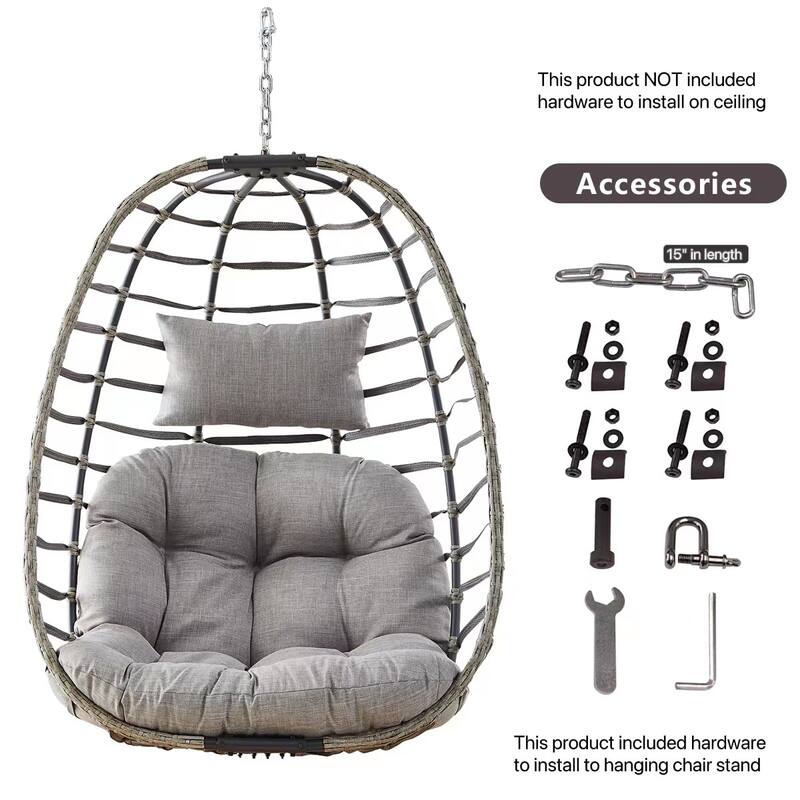 Pocassy Outdside Foldable Hanging Egg Chair