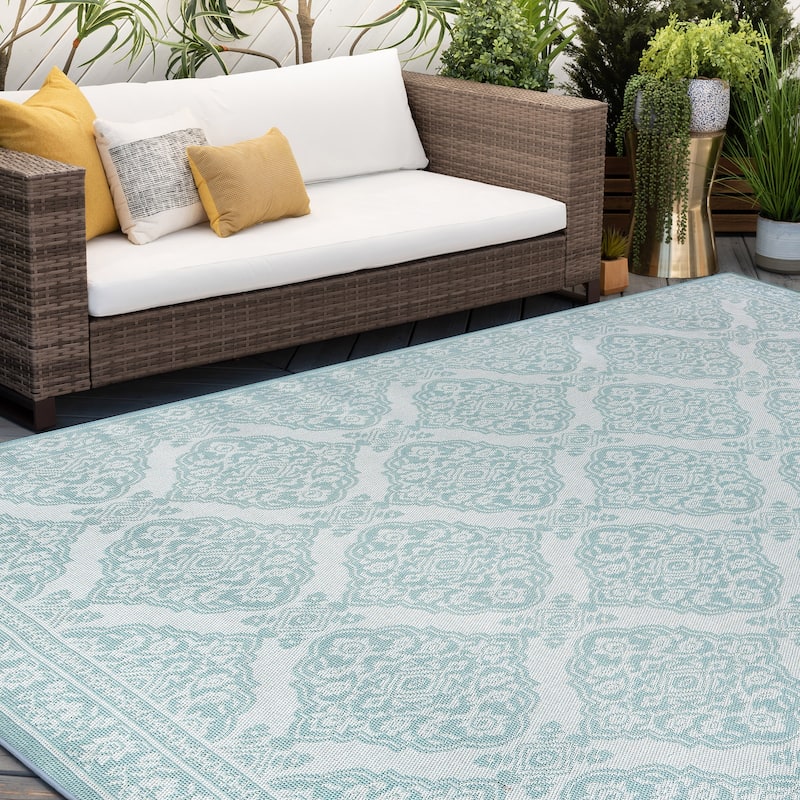Vision French Country Floral Indoor/Outdoor Area Rug
