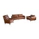 preview thumbnail 2 of 43, Abbyson Holloway 3-pc. Mid-century Top-grain Leather Recliner Set