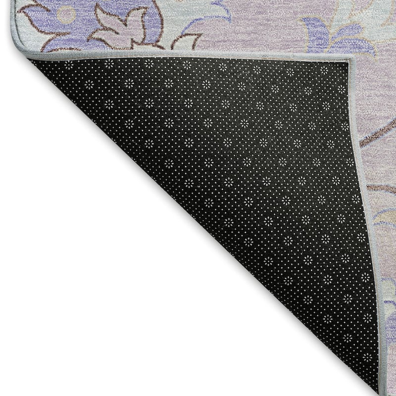 Machine Washable Indoor/ Outdoor Traditional Serena Chantille Rug