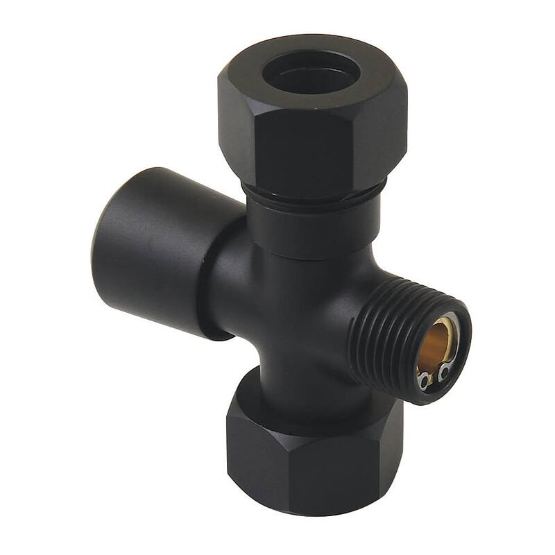 Kingston Brass Vintage Shower Diverter with 3/4" IPS Fittings - Matte Black
