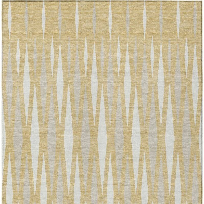 HomeRoots Geometric Transitional Rectangle Outdoor Rug