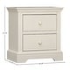 preview thumbnail 2 of 2, Hanley 2-Drawer Wood Nightstand, Chalk