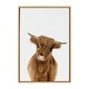 preview thumbnail 19 of 17, Sylvie Baby Highland Calf Animal Print Framed Canvas by Amy Peterson