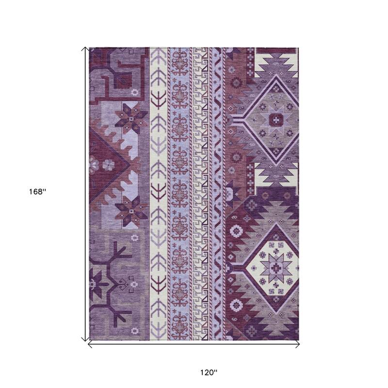 HomeRoots Aztec Transitional Rectangle Outdoor Rug