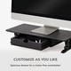preview thumbnail 34 of 35, Jani Wood Monitor Stand Riser Desk - Ergonomic Design Stand, Desktop Organizer Table for Home, Office Workspace, Gaming Desk