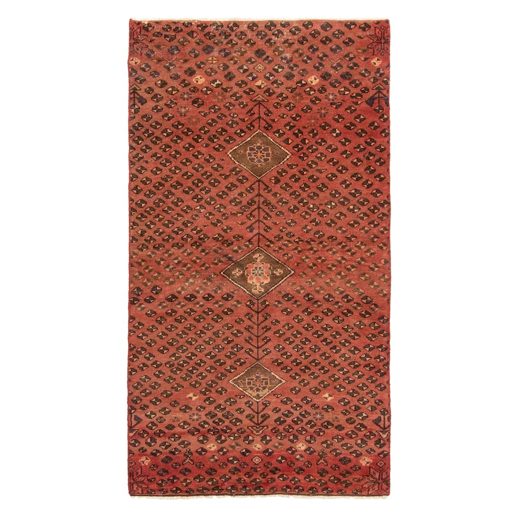 ECARPETGALLERY Hand-knotted Andelz Red Wool Rug - 2'11 x 5'7