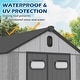 preview thumbnail 7 of 34, Domi Outdoor Resin Storage Shed, Waterproof Plastic Garden Shed with Lockable Door, Windows & Vents, Outside Tool Storage Shed