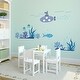 preview thumbnail 4 of 8, Walplus Kids Ocean World with Frames Wall Sticker Nursery Decor Decal