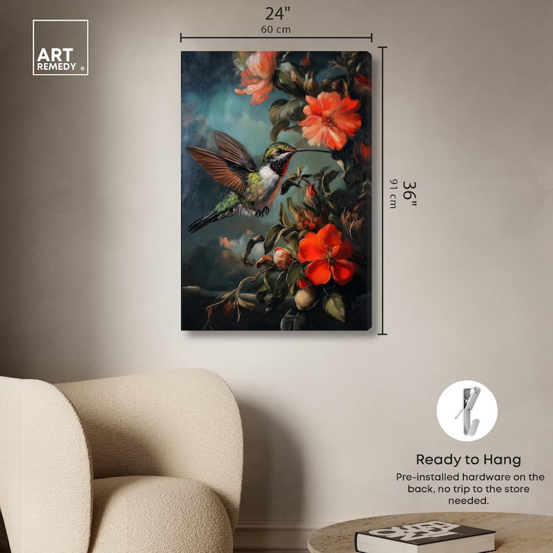 Whirring Wings II Canvas by Art Remedy, Gallery Wrapped