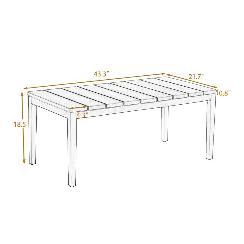 Outdoor Teak Solid Wood Patio Furniture Set Loveseat Armchair Table Collection