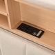 preview thumbnail 3 of 16, Queen Size Linen Platform Bed with Storage Headboard and USB Port
