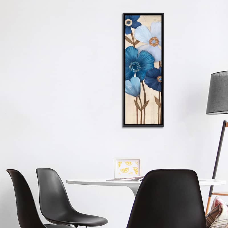 iCanvas "Fleurs Bleues I" by MAJA Framed