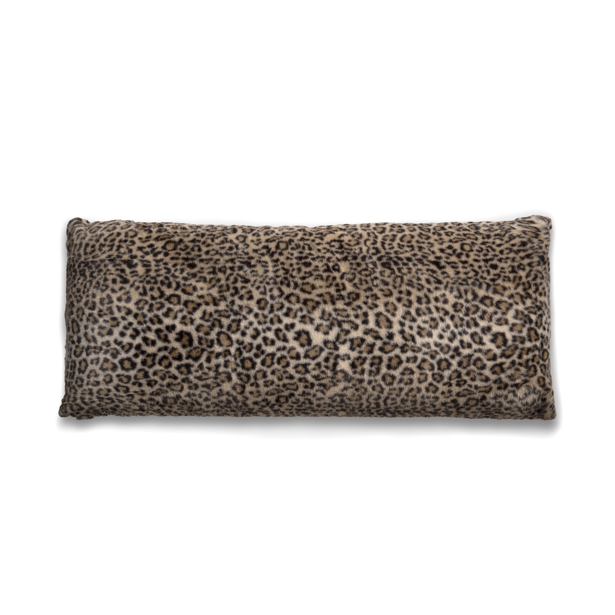 Truly Soft Cheetah Faux Fur Body Pillow Multi Bed Bath