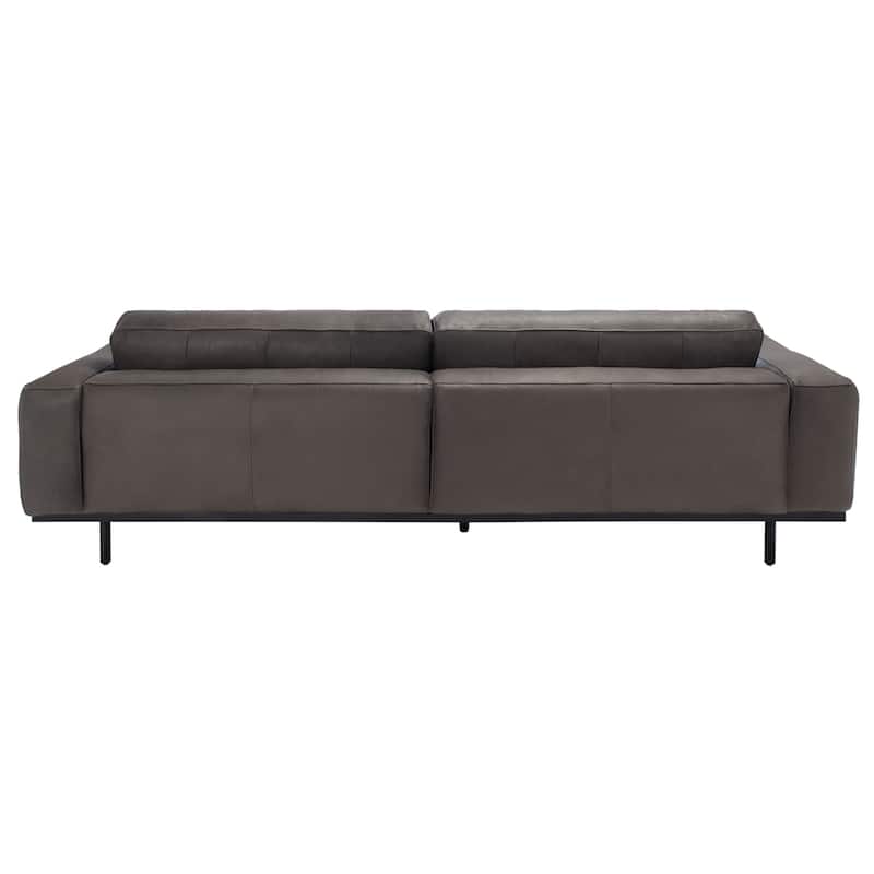 SAFAVIEH Home Elyssa Leather Sofa - 95"W x 42"D x 29"H