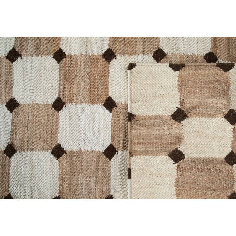 Terra by Obeetee Sona Bordo Natural-Ivory Rug