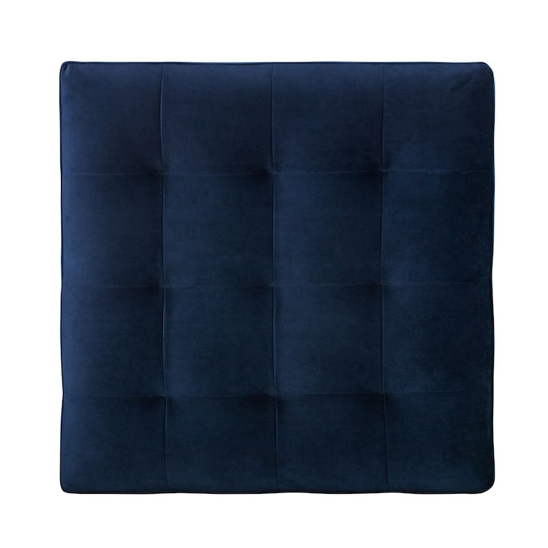 Poly & Bark Napa Velvet Fabric Ottoman