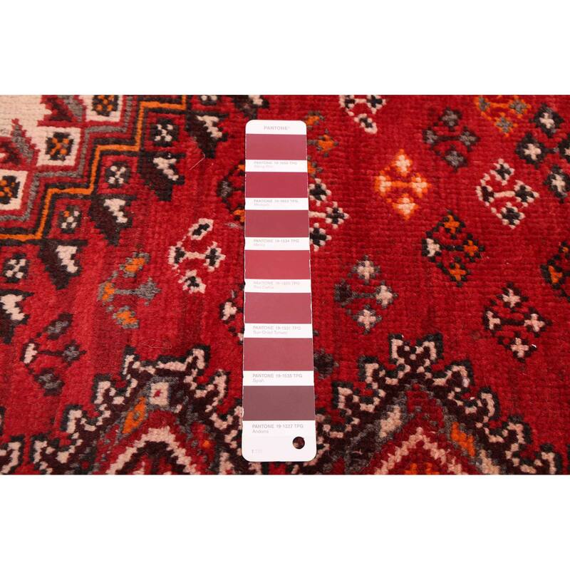 ECARPETGALLERY Hand-knotted Konya Anatolian Red Wool Rug - 4'11 x 9'10