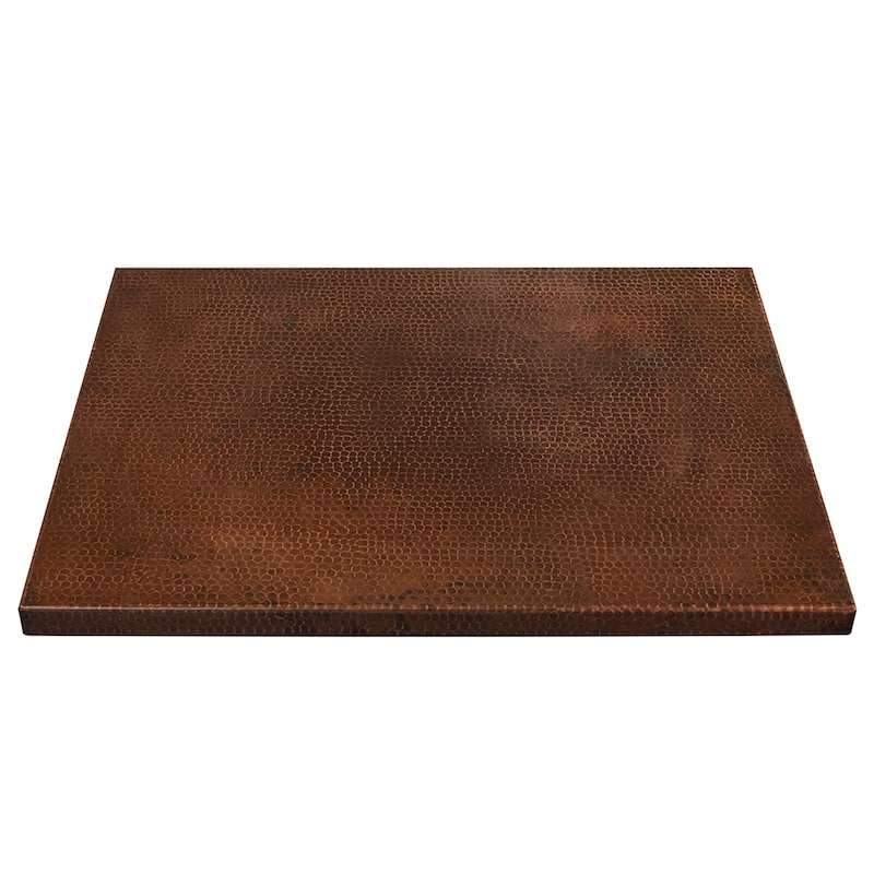 30-in Rectangle Hammered Copper Table Top in Oil Rubbed Bronze (TTREC3024DB)