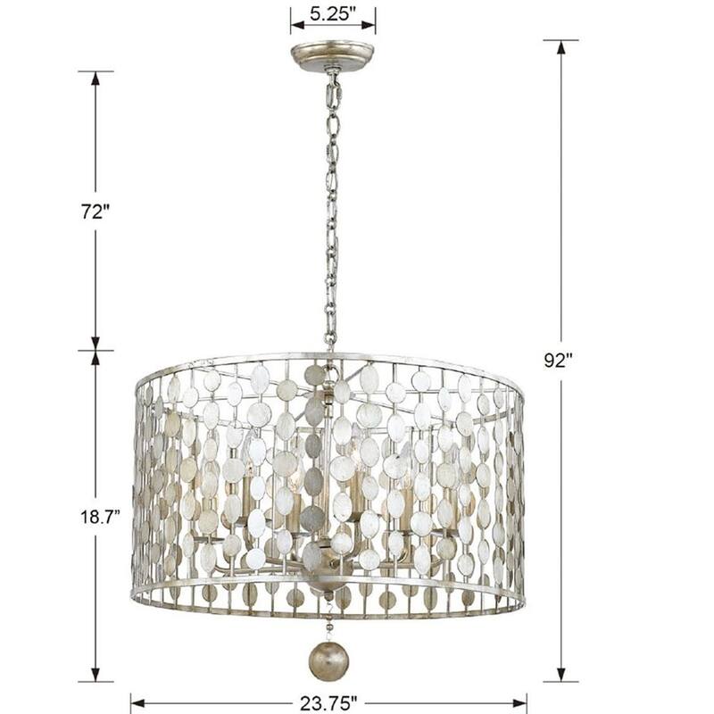 Crystorama Lighting Group Layla 6 Light 23-3/4" Wide Chandelier