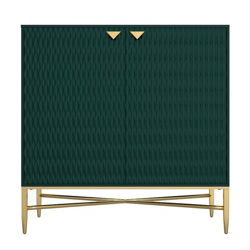 Clihome 31.5-Inch 2 Door Sideboard Locker Media Storage Cabinet/Buffet