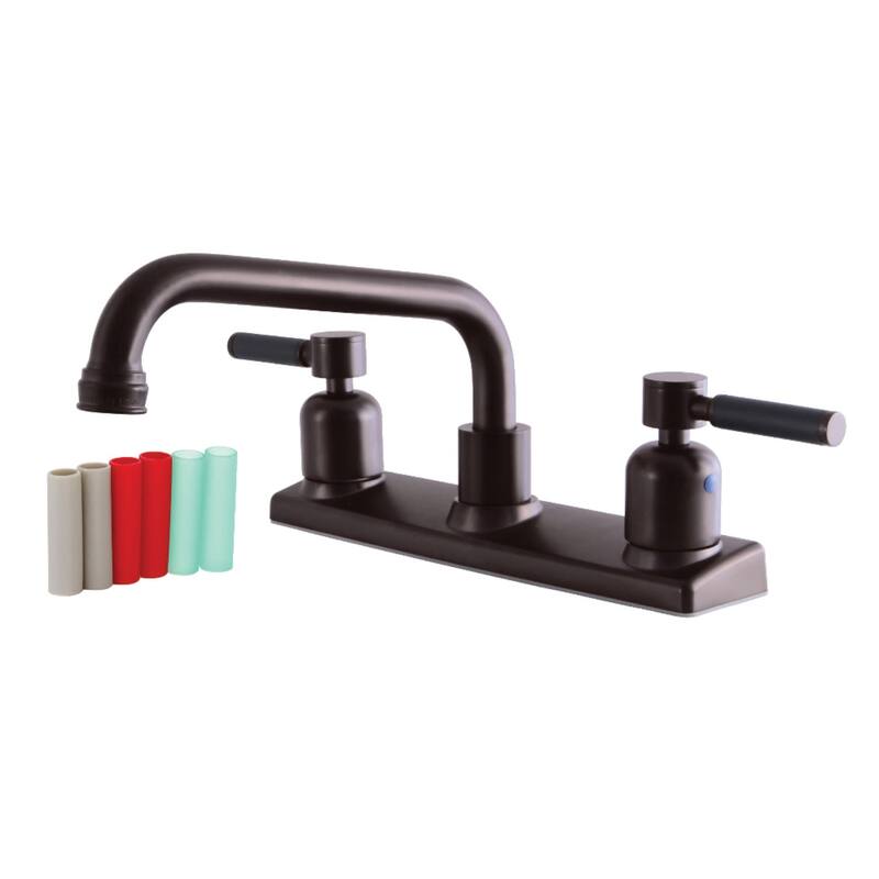Kingston Brass Kaiser 1.8 GPM Widespread Kitchen Faucet - Oil Rubbed Bronze