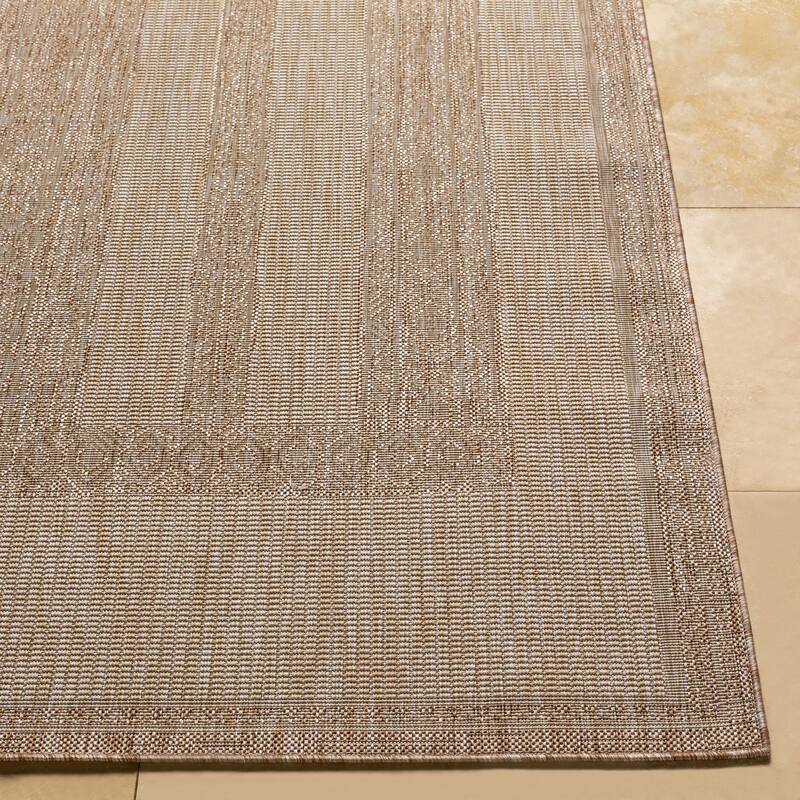 Livabliss Yadgar Subtle Stripes Indoor/ Outdoor Area Rug