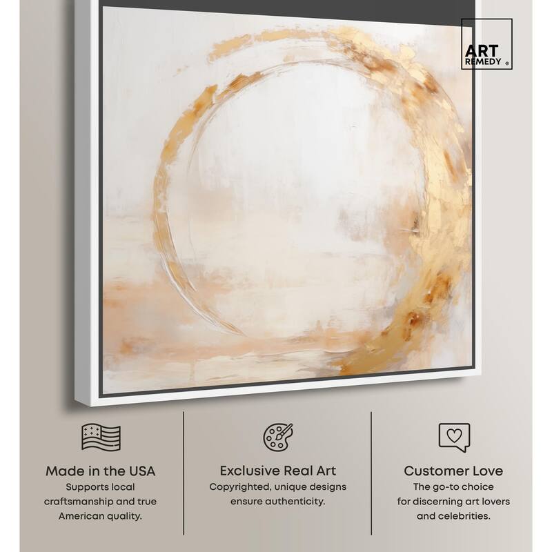 Golden Orb II Canvas by Art Remedy