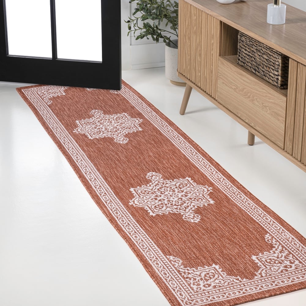 JONATHAN Y Casual Medallion Indoor/Outdoor Area Rug