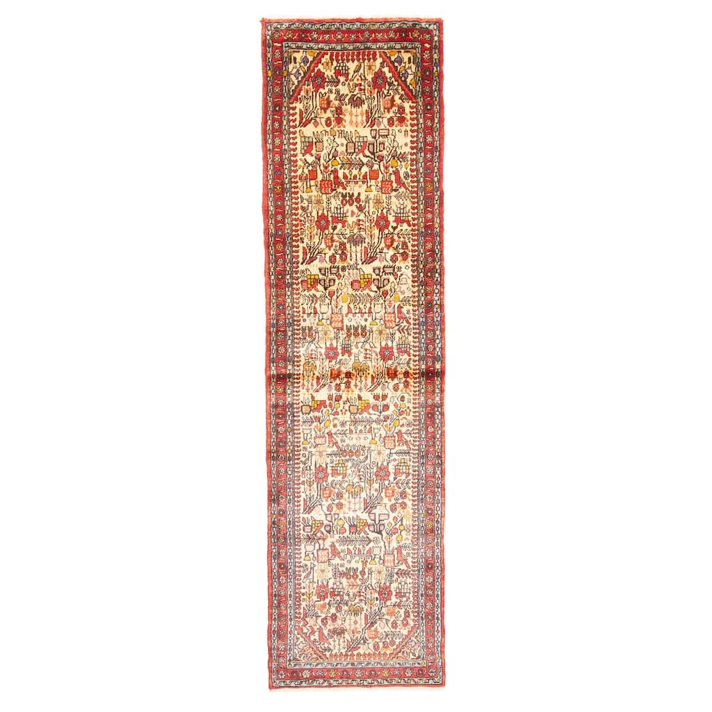 ECARPETGALLERY Hand-knotted Andelz Beige Wool Rug - 2'1 x 8'4