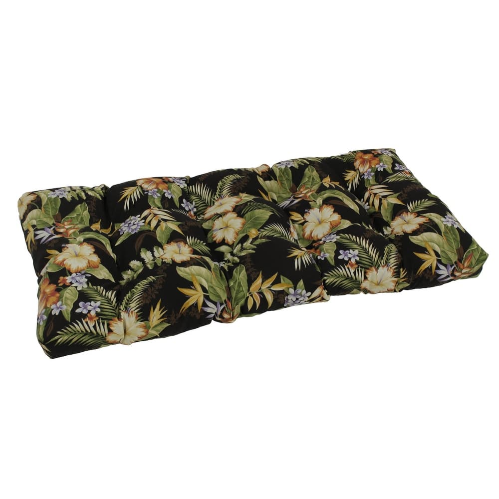 42-inch by 19-inch Tufted Indoor/Outdoor Loveseat/Bench Cushion - 42 x 19