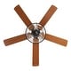 preview thumbnail 12 of 11, 52 inch Reversible Wooden 5-Blade 3-Light Ceiling Fan with Remote